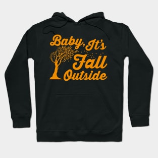 Fall Autumn Christmas Song Inspired Typography Hoodie